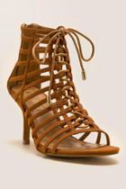 Report - Berner Lace-up Caged Heel - Tan