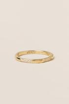 Francesca's Harper Hammered Metal Ring - Gold