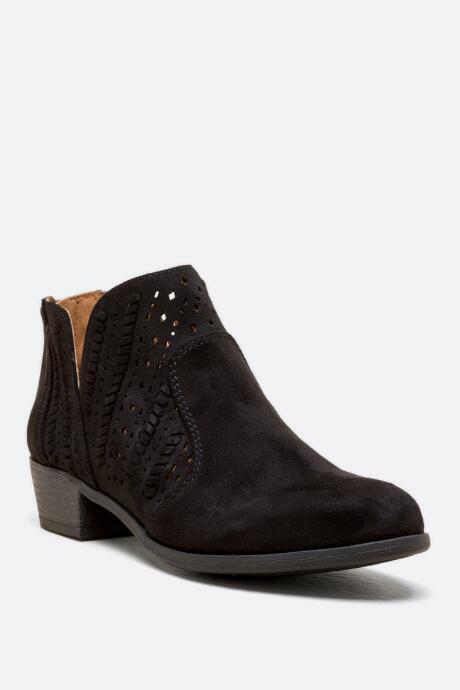 Indigo Rd. Ircasey-l Chop Out Ankle Boot - Black