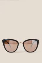 Francescas Shea Cat Eye Sunglasses In Black - Black