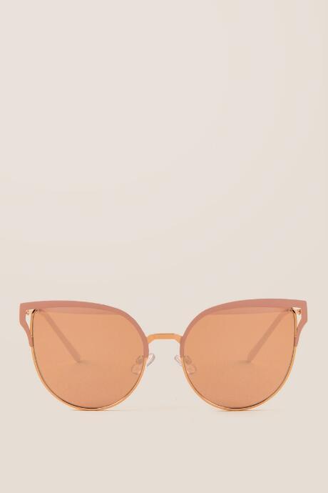 Francescas Ariane Metal Sunglasses - Blush
