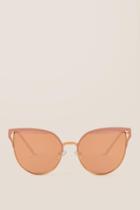 Francescas Ariane Metal Sunglasses - Blush
