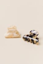 Francesca's Rosario 2 Pack Tortoise Claw Clips - Ivory