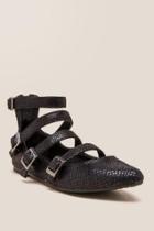 Extrafine Sugar Sabbath Multi-strap Snake Flat - Black