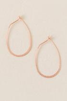 Francesca's Myrah Oval Hoop Earring In Rose Gold - Rose/gold