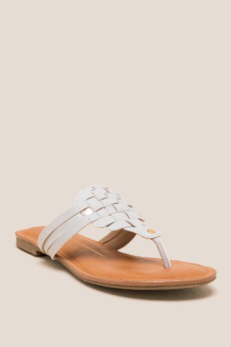 Francesca Inchess Report Ginger Flip Flop - White