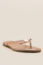 Francescas Kiki Swim Flip Flop Sandal - Rose/gold