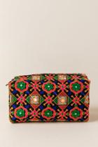 Francescas Alize Embroidered Cosmetic Pouch - Multi