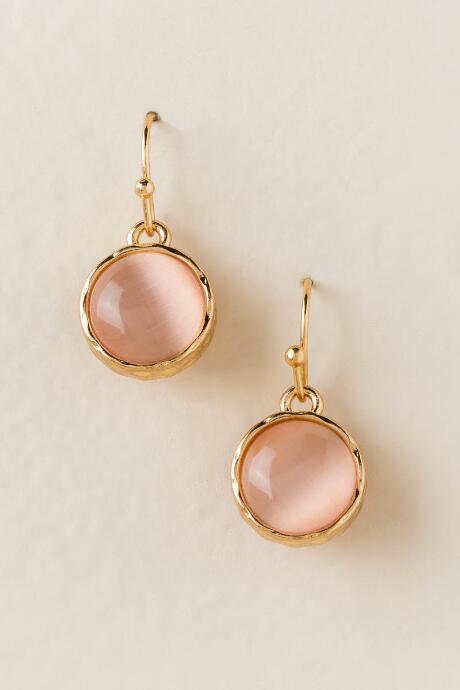 Francesca's Zadie Circle Drop Earring - Ivory