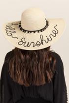Francesca's Hello Sunshine Sun Hat - Natural