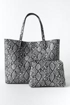 Francesca Inchess Alice East West Soft Tote W Pouch - Black