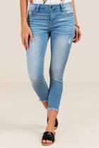 Francesca's Harper Frayed Hem Cropped Jeans - Lite