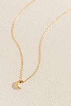 Francesca's Luna Moon Pendant Necklace - Gold