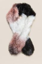 Francesca Inchess Zarah Faux Fur Stole Wrap - Rose