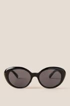 Francescas Kismet Rounded Cat-eye Sunglasses - Black