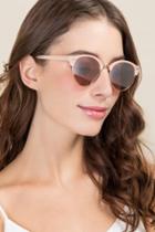 Francesca's Hampton Wayfarer Sunglasses - Blush