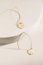 Francesca's Imogen Coin Drop Threader Earrings - Gold
