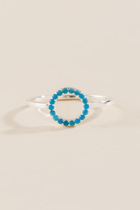 Francesca's Zaria Open Circle Sterling Silver Ring - Silver