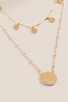 Francesca's Jamie Layered Coin Necklace - Gold