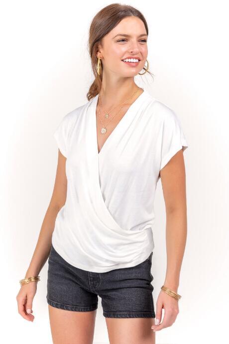 Francesca Inchess Megan Surplus Top - White