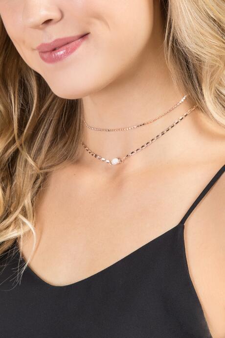 Francesca's Katherine Layered Choker - Iridescent