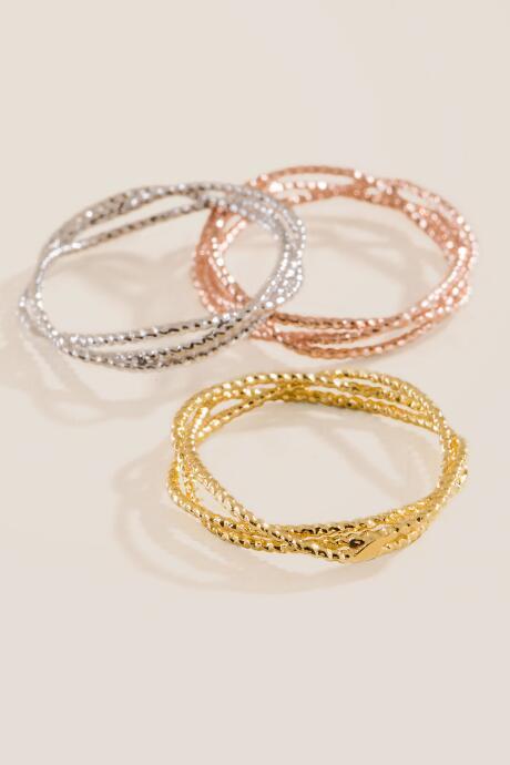 Francesca Inchess Amelie Stacking Ring Set - Mixed Plating