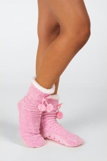 Francesca Inchess Long Cozy Warmer Socks - Blush