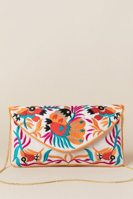 Francescas Adrianna Bird Clutch Crossbody - Turquoise