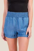 Francesca's Diana Smocked Waist Shorts - Lite