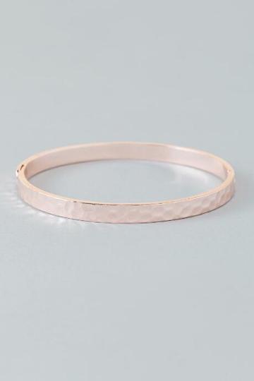 Francesca's Lillian Rose Gold Clasp Bangle - Rose/gold