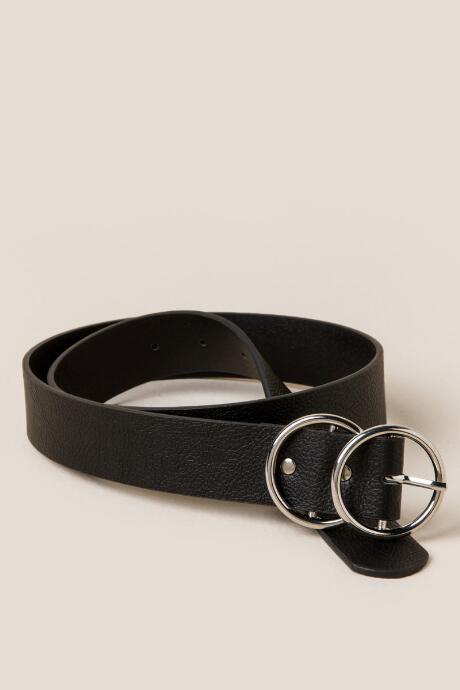 Francesca's Trisha Double Circle Belt - Black