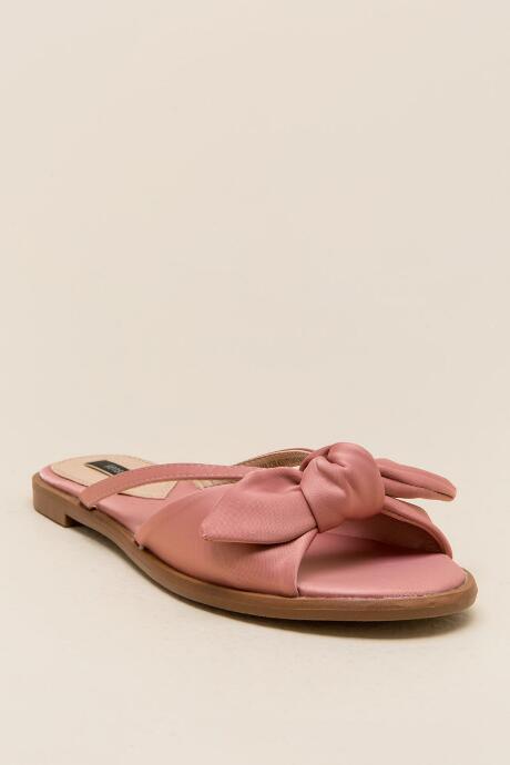 Kensie Major Satin Bow Slide Sandal - Blush