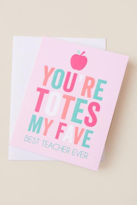Francesca Inchess Totes Fave Teacher Card
