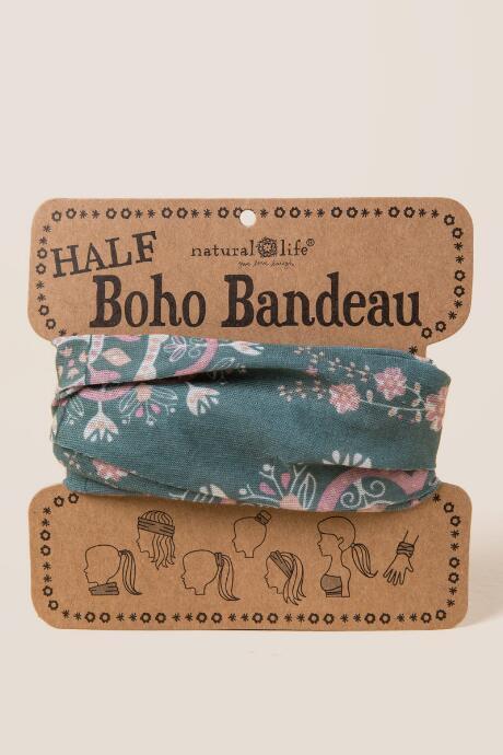Francescas Boho Bandeau In Olive Mandala - Olive
