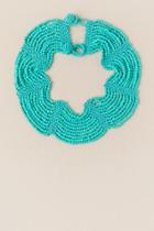 Francesca's Jacie Scallop Beaded Necklace - Turquoise