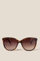 Francesca's Mirage Embellished Sunglasses - Tortoise
