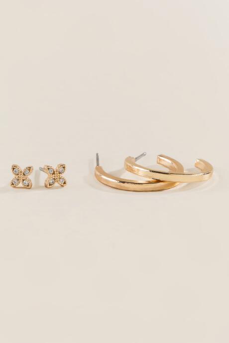 Francesca's Stassie Earring Set - Gold