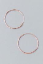 Francesca's Dakota Delicate Hoops - Rose/gold