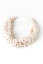 Francesca's Valerie Ivory Pearl Headband - Ivory