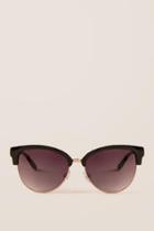 Francescas Outlaw Black Trim Wayfarers - Black