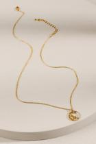 Francesca's Virgo Constellation Circle Pendant Necklace - Gold