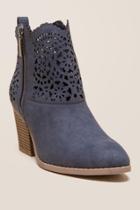 Rampage Unity Laser Cut Ankle Boot - Navy