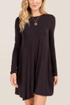 Alya Carol Butterfly Back Knit Dress - Black
