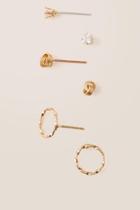 Francesca's Ameniah Stud Set Earrings - Gold