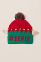 Francesca's Elfie Ear Pom Beanie - Red