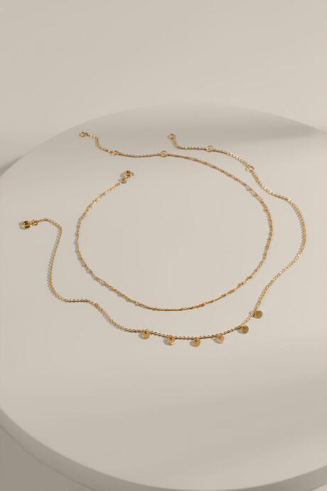Francesca's Gracelynn Multi Strand Choker - Champagne