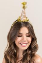 Francescas Brea Party Hat Headband - Gold