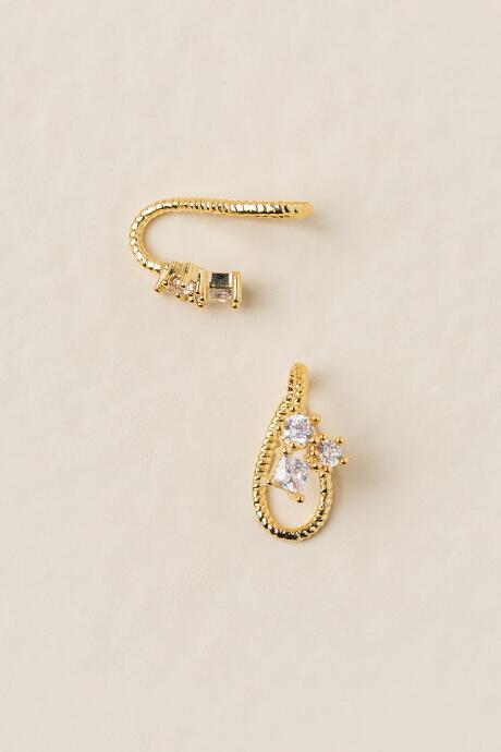 Francesca's Alepha Crystal Cuff Earring - Crystal