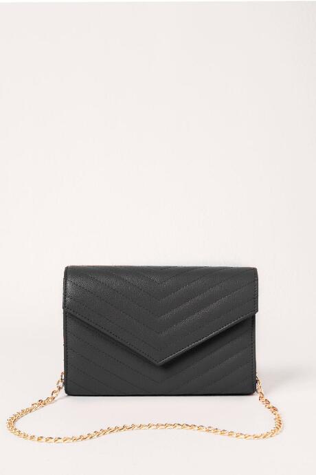 Francesca's Kate Quilted Clutch - Black