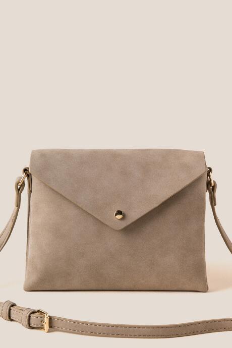 Francescas Florence Envelope Crossbody - Taupe